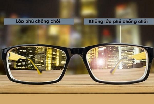 Tròng kính chống chói được sản xuất bằng cách áp dụng các công nghệ chống phản quang tiên tiến
