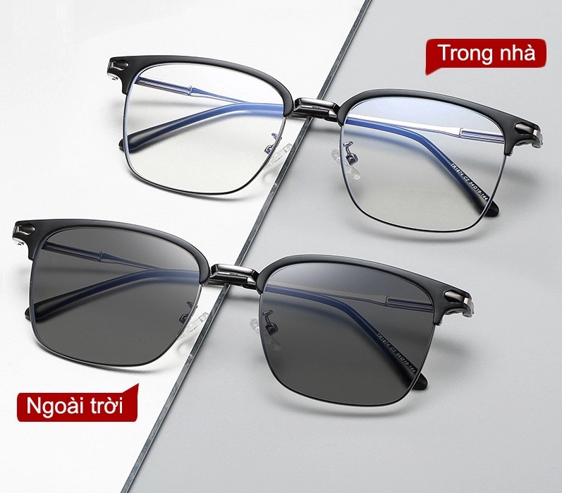 Tròng kính đổi màu siêu mỏng có độ mỏng tuyệt vời và có thể chuyển đổi màu sắc khi tiếp xúc với ánh sáng