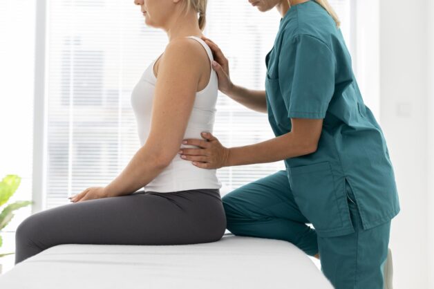 Vật lý trị liệu giúp người bệnh giữ thăng bằng và cải thiện dáng đi.