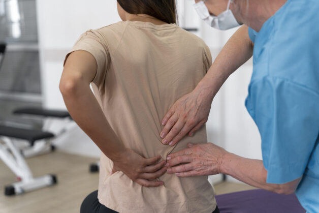Viêm cột sống dính khớp điều trị bằng vật lý trị liệu.