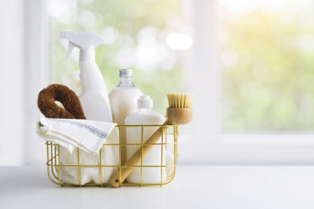 Dọn dẹp không gian sinh hoạt của trẻ và gia đình thường xuyên bằng các sản phẩm khử khuẩn.