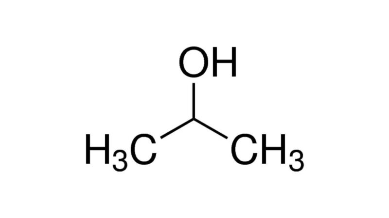 Công thức hóa học của Isopropyl Alcohol là CH3CHOHCH3 (C3H8O)