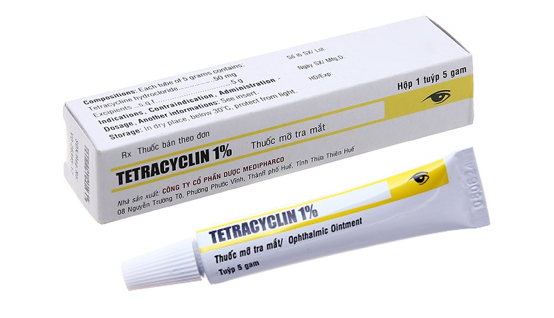 trẻ em dưới 12 tuổi không nên dùng thuốc mỡ tetracyclin