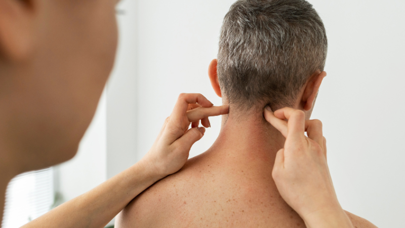 Xoa bóp bấm huyệt chữa thoái hóa đốt sống cổ giúp thông huyết mạch.