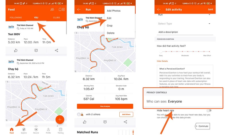 Cách tạo tài khoản và thiết lập trên strava 