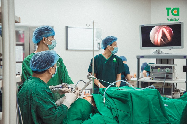 Phẫu thuật u nang dây thanh tại chuyên khoa Tai-Mũi-Họng của bệnh viện ĐKQT Thu Cúc