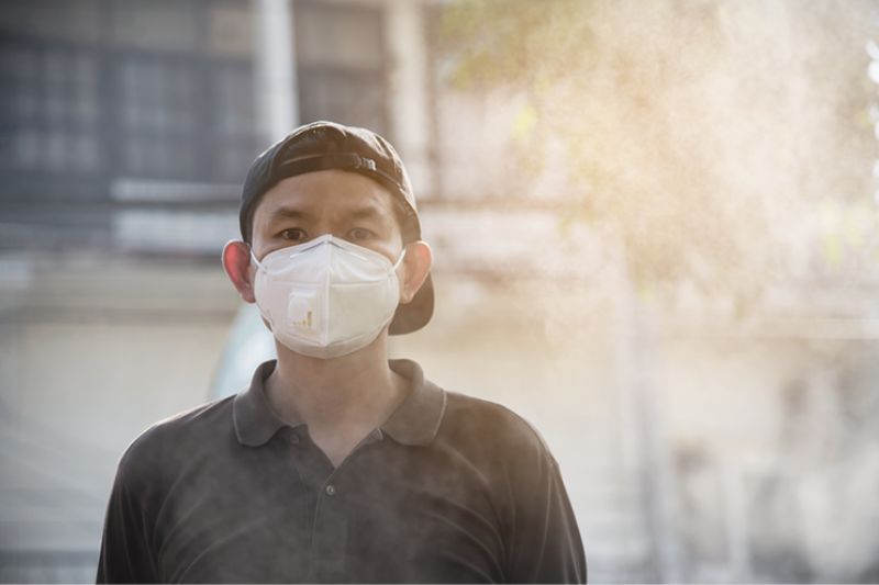 hạn chế tiếp xúc khói bụi