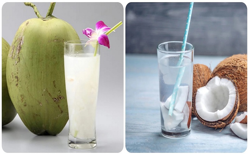 men gan cao uống nước dừa được không